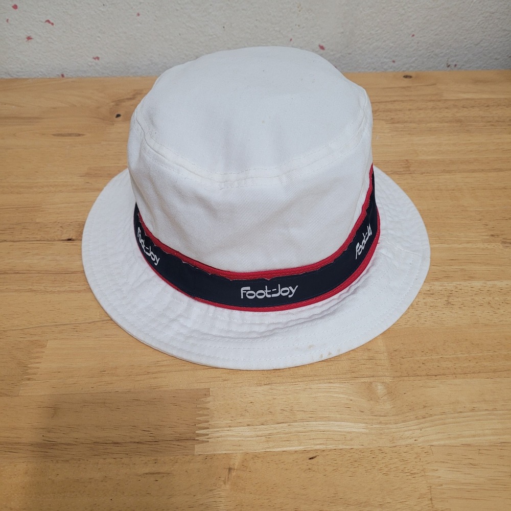 FootJoy Heritage Collection Limited Edition White Cotton Golf Bucket Hat 35781